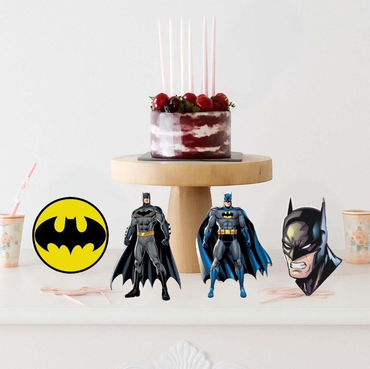 Batman Masa Süsü 4 Adet