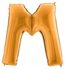 35CM M GOLD FOLYO BALON