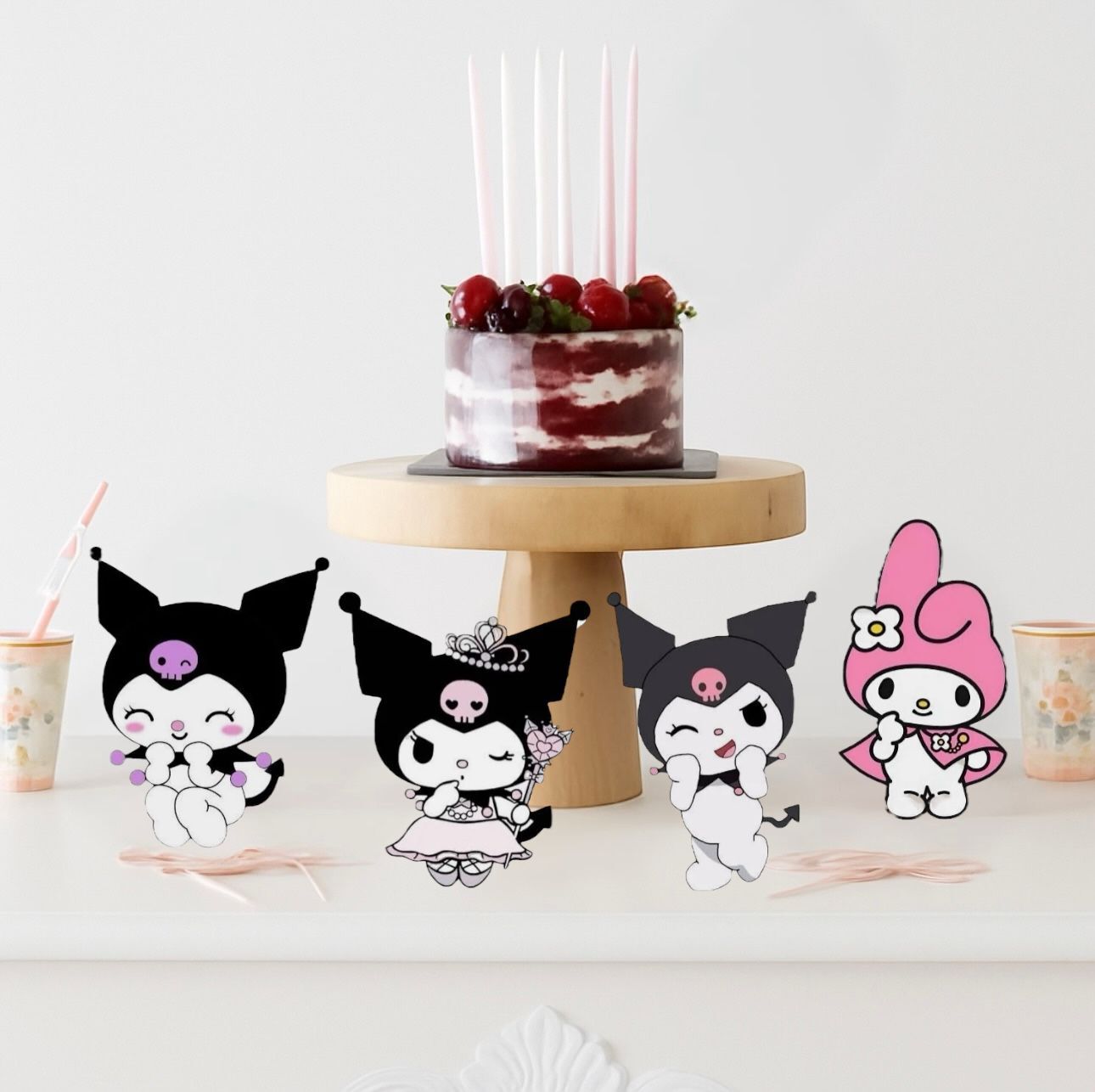 Kuromi Masa Süsü 4 Adet