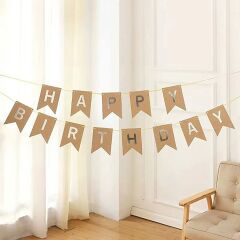 KRAFT GÜMÜŞ HAPPY BİRTHDAY YAZISI
