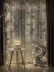 Kırmızı Fiyonk Fon Konsept