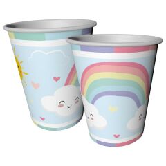 Gökkuşagı Karton Bardak 8 Adet