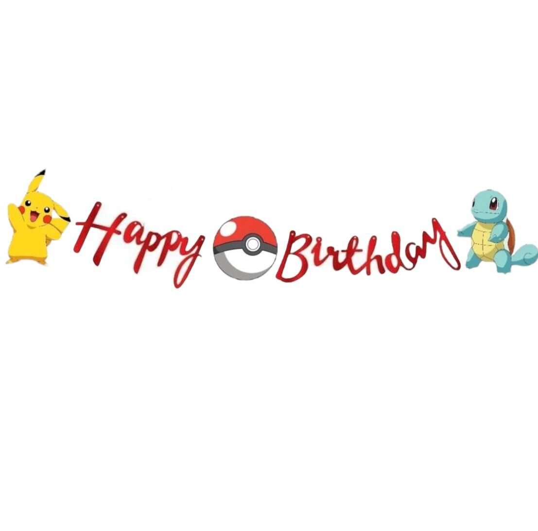 Pokemon Happy Birthday Yazısı