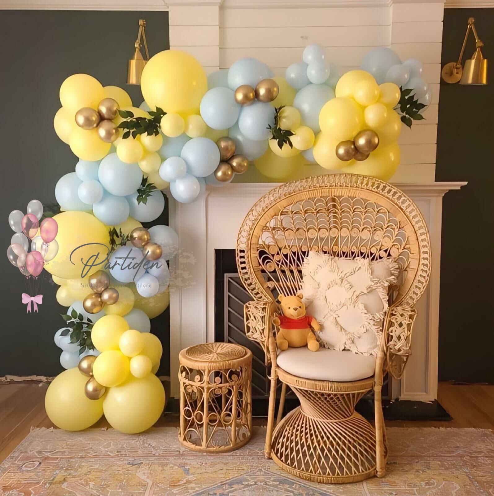Sarı Mavi Elite Balon Zinciri