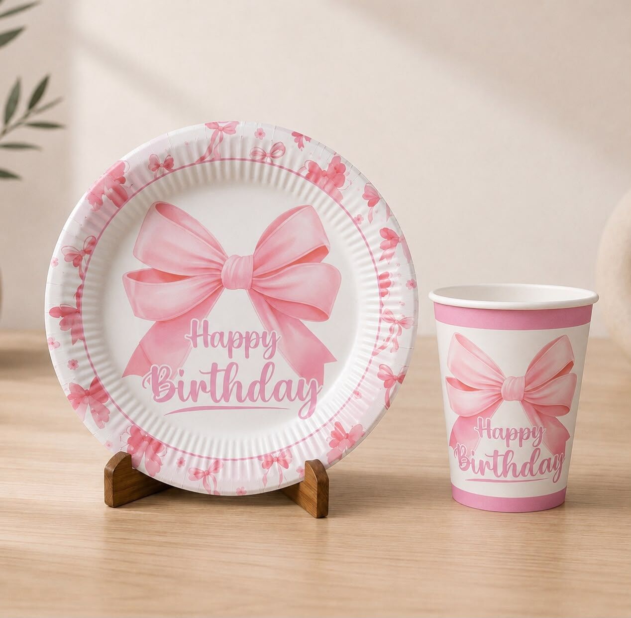 Fiyonk Karton Tabak Bardak Set 8 Adet