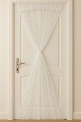 Beyaz Grek Kapı Tülü 8 Metre