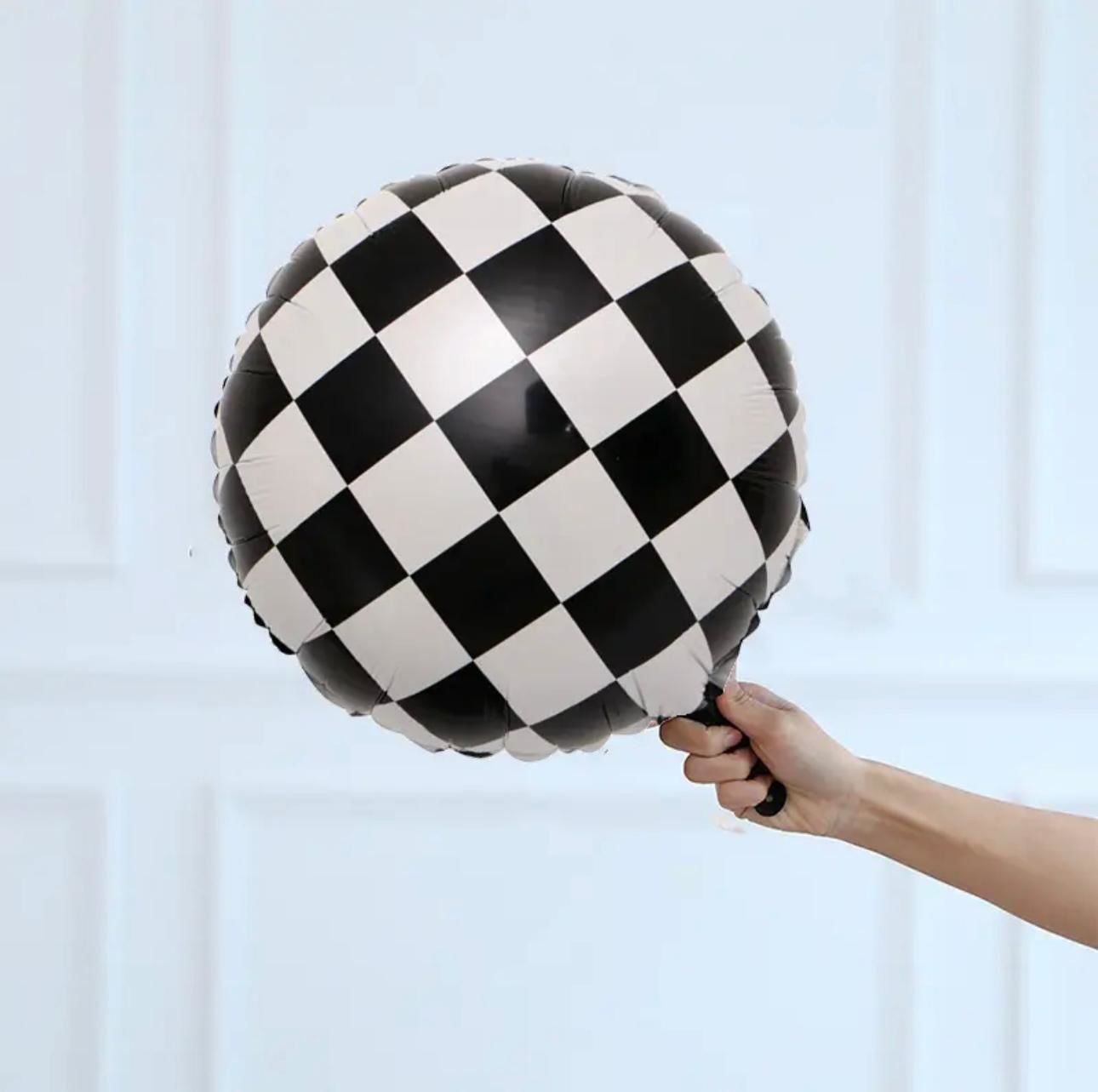 Yarış Damalı Folyo Balon