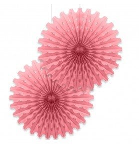 Pembe Kağıt Yelpaze Süs 2 Adet