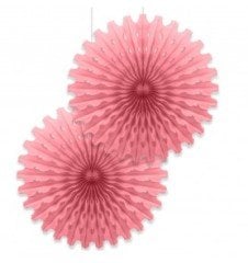 Pembe Kağıt Yelpaze Süs 2 Adet