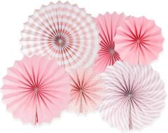 Pembe Yelpaze Süs 6 Adet