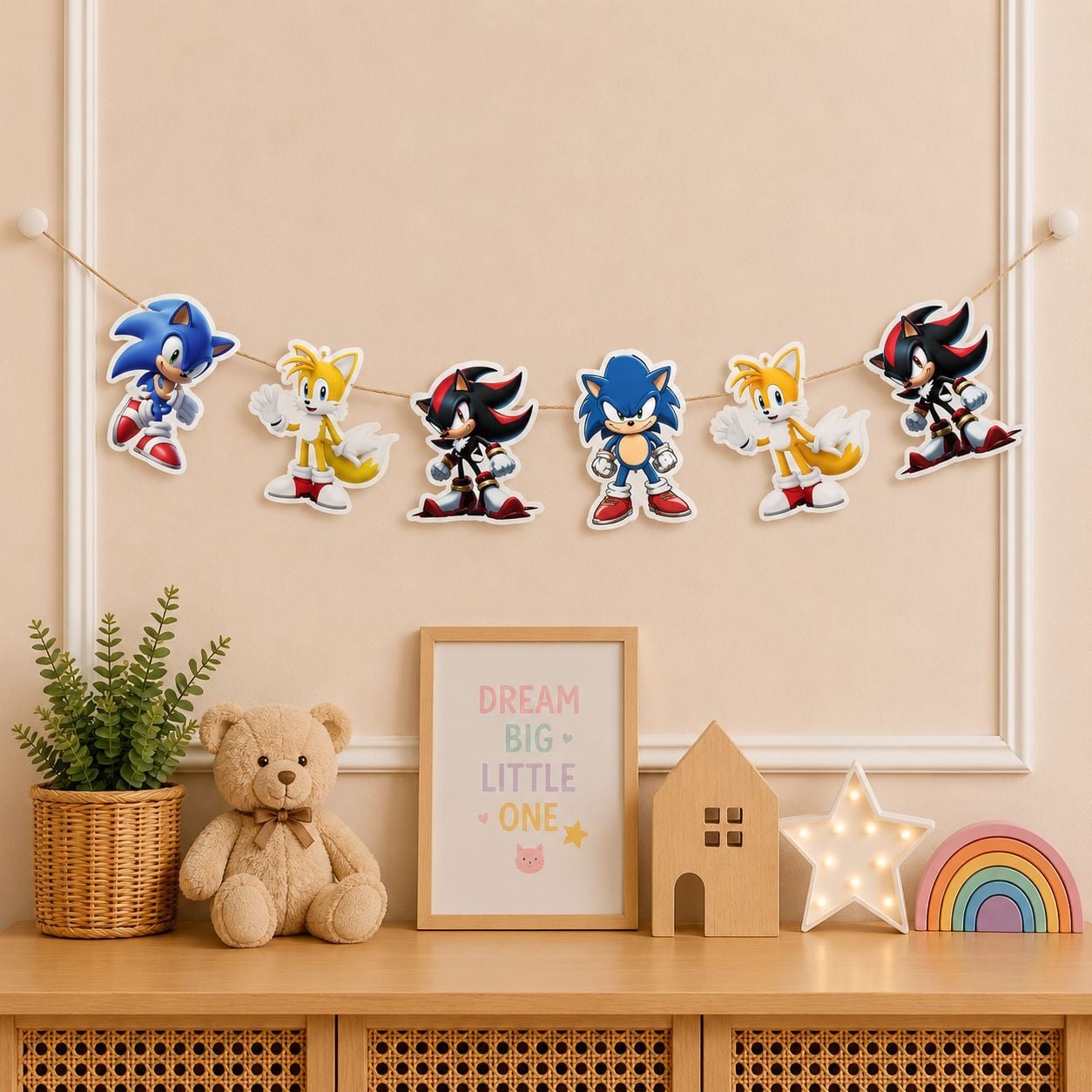 Sonic Dekoratif Banner