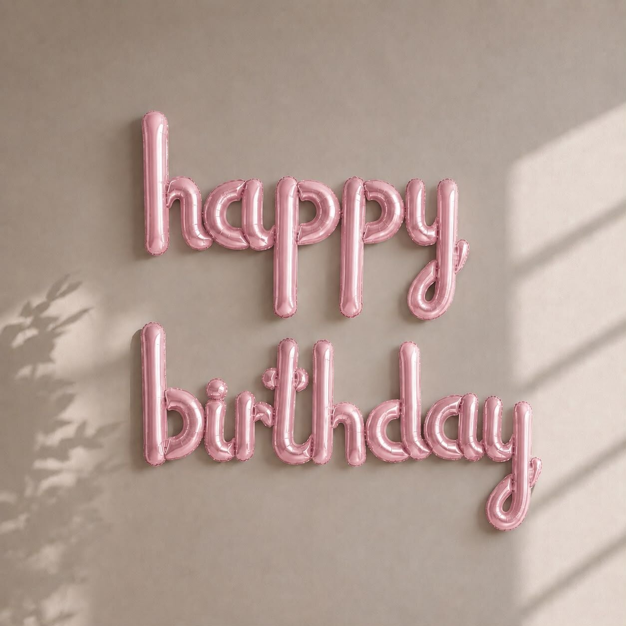 PEMBE İMZA HAPPY BİRTHDAY BALON