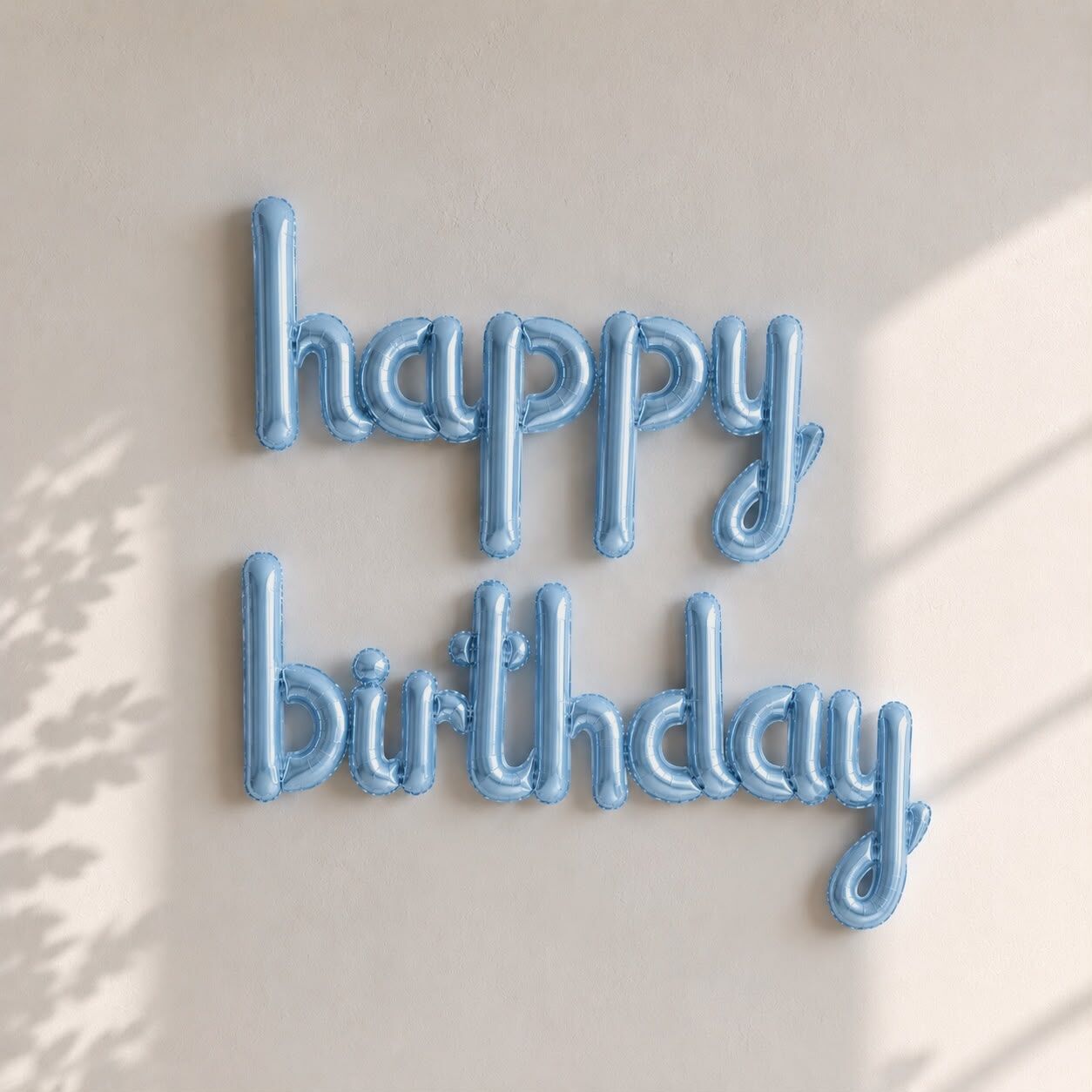 MAVİ HAPPY BİRTHDAY İMZA BALON