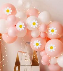 Papatya Balon Üstü Sticker 8 Adet