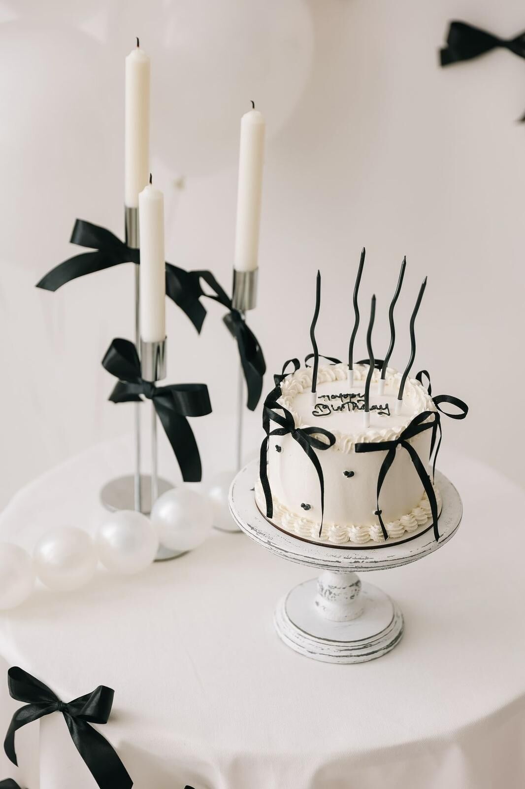 Siyah Fiyonk Pasta Seti