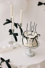 Siyah Fiyonk Pasta Seti