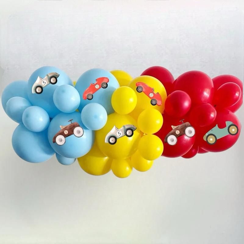 Araba Balon Üstü Sticker 8 Adet