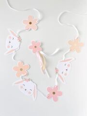 Tavşan Papatya Dekoratif Banner