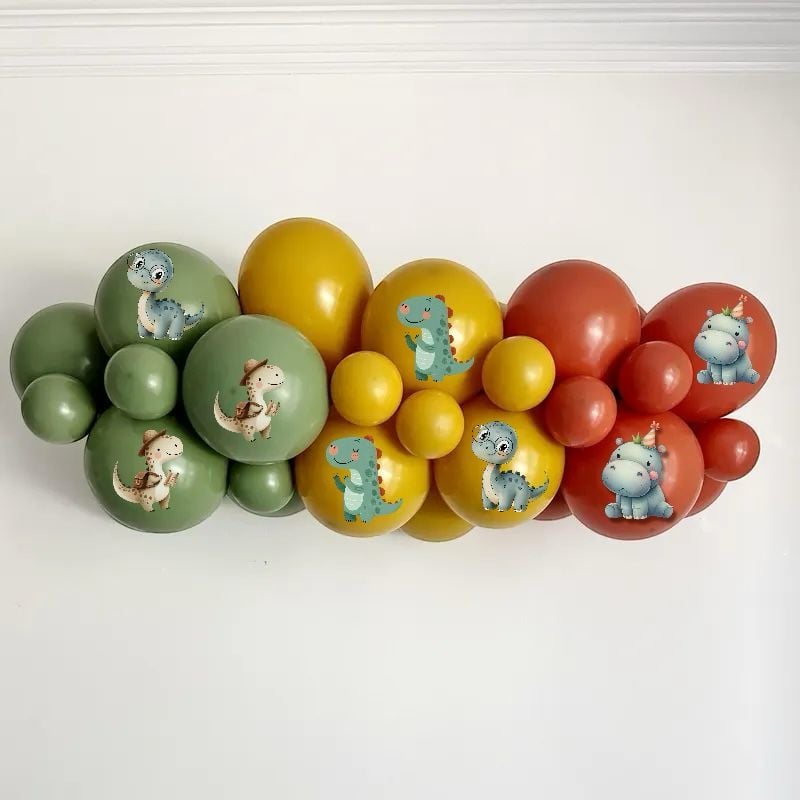 Dinazor Balon Üstü Sticker 8 Adet