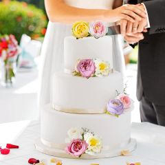 4cm Beyaz Kafa Şakayık 3 Adet