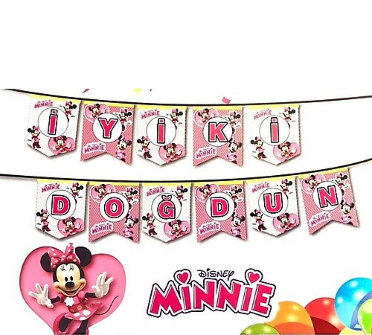 Minnie Mouse İyi ki Dogdun Yazısı