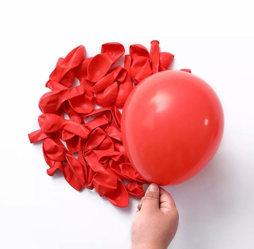 5 inç Mini Kırmızı Pastel Balon 10 Adet