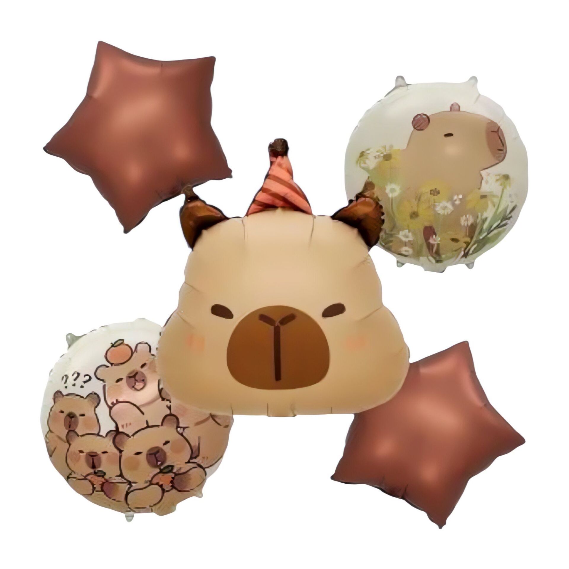 5 li Capybara Folyo Balon Set