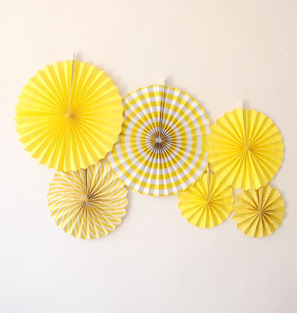 Sarı Yelpaze Çark 6 Adet