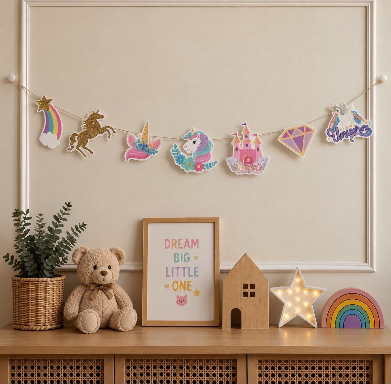Unicorn Dekoratif Banner