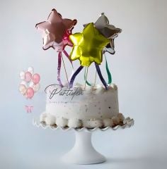 Yıldız Balon Pasta Süsü