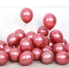 Fuşya Krom Balon 5 Adet
