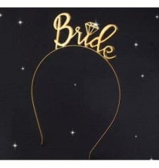 Gold Bride Tektaşlı Metal Taç