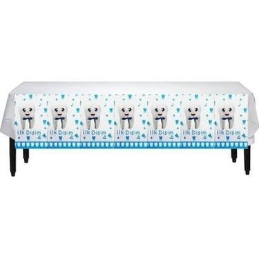 Mavi Diş Plastik Masa Örtüsü 120x180