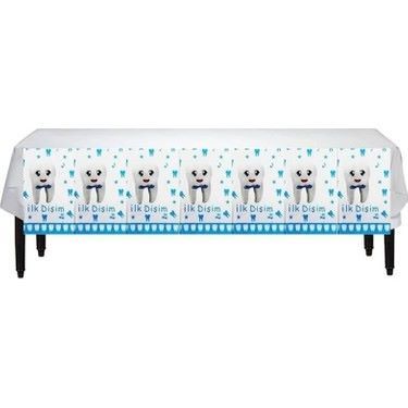 Mavi Diş Plastik Masa Örtüsü 120x180