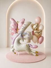 Unicorn Kelebek Balon Demeti