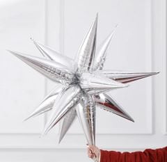 Gümüş Kutup Yıldızı Folyo Balon