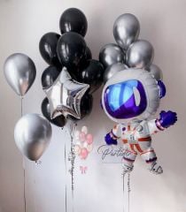 Astronot Yıldız Balon Demeti