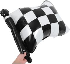 Damalı Bayrak Folyo Balon