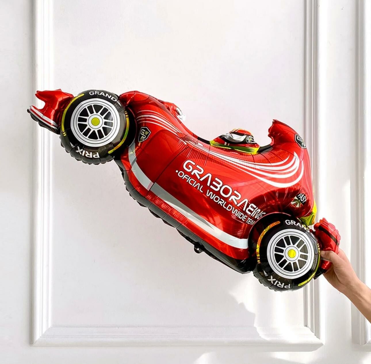 Kırmızı Formula 1 Araba Folyo Balon