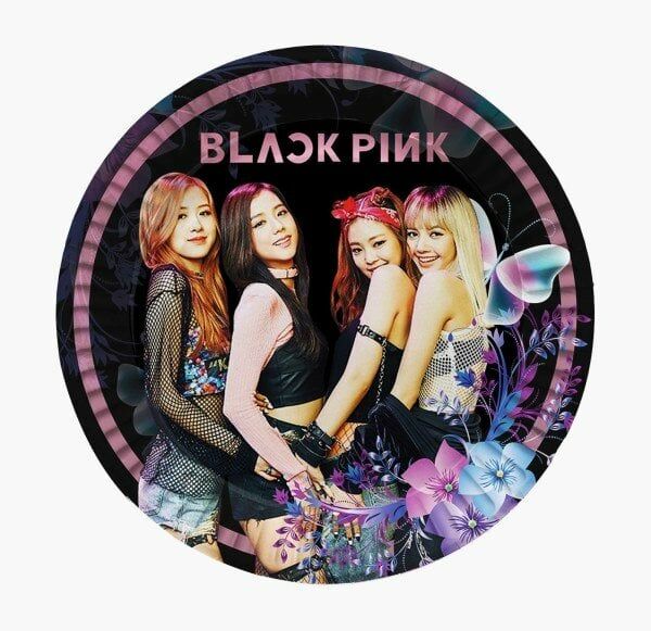 BLACK PİNK TABAK 8 ADET