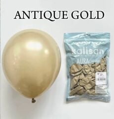 50 Adet Antique Gold Aura Balon