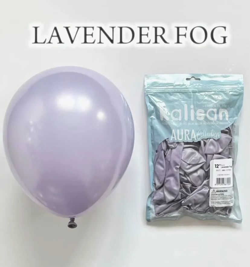 50 Adet Lavender Foğ Aura Balon