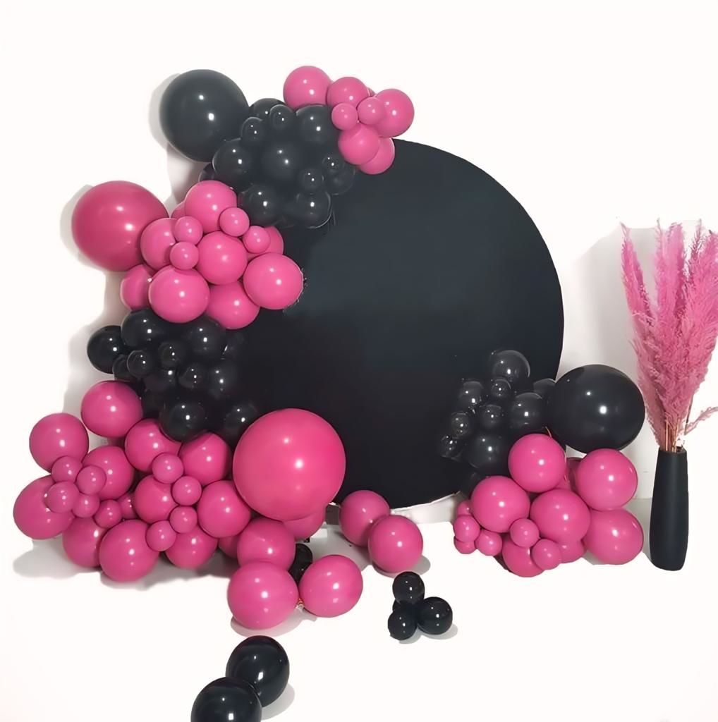 BLACK PİNK BALON ZİNCİRİ