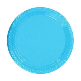 Mavi Plastik Tabak 24 Adet