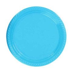 Mavi Plastik Tabak 24 Adet