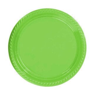 Yeşil Plastik Tabak 24 Adet