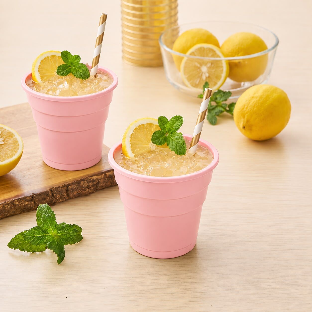 Pembe Plastik Bardak 24 Adet