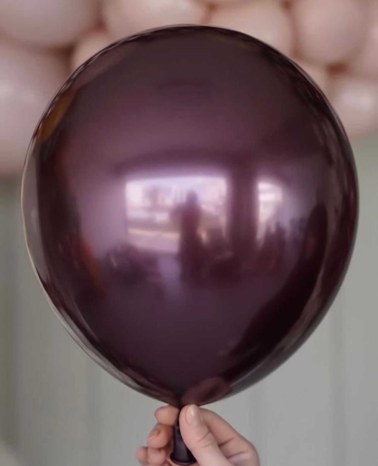 50 Lİ BORDO KROM BALON