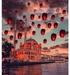 Kırmızı Dilek Feneri 1 Adet