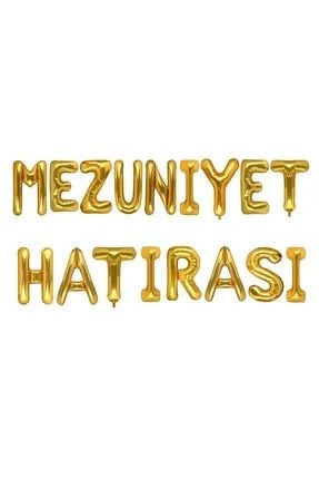 Gold Mezuniyet Hatırası Folyo Balon